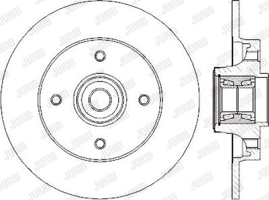 Jurid 562374J - Тормозной диск autodnr.net