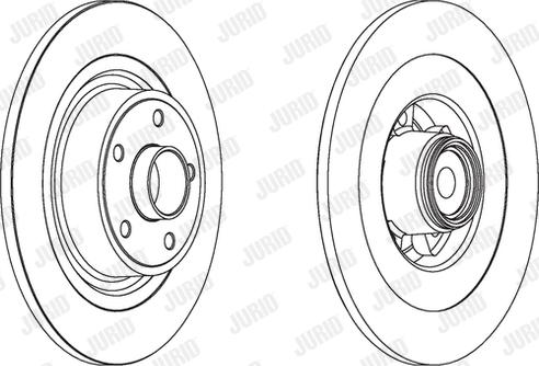 Jurid 562375J - Гальмівний диск autocars.com.ua