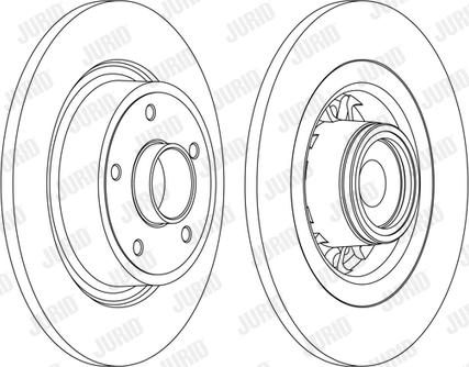 Jurid 562378J - Гальмівний диск autocars.com.ua