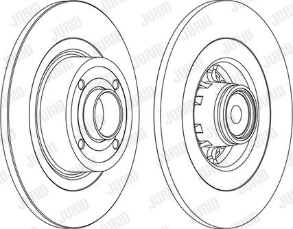 Jurid 562379J - Гальмівний диск autocars.com.ua