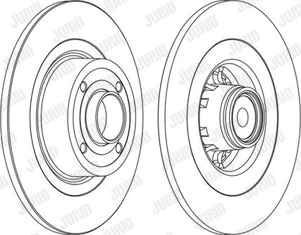 Jurid 562379JC-1 - Гальмівний диск autocars.com.ua