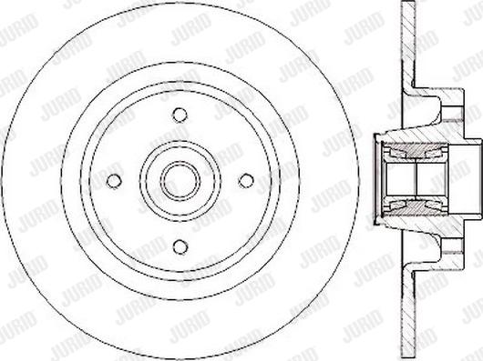 Jurid 562379J - Гальмівний диск autocars.com.ua