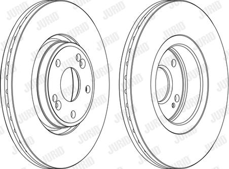 Denckermann B130156 - Гальмівний диск autocars.com.ua