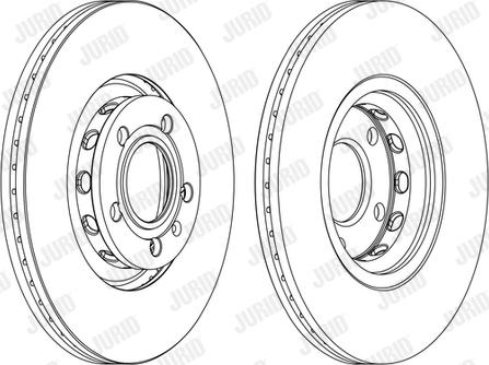 Jurid 562383J - Гальмівний диск autocars.com.ua