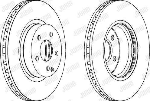 Jurid 562386JC - Гальмівний диск autocars.com.ua