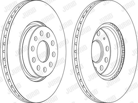 Jurid 562387JC - Гальмівний диск autocars.com.ua