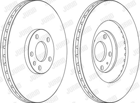 Jurid 562389JC-1 - Гальмівний диск autocars.com.ua