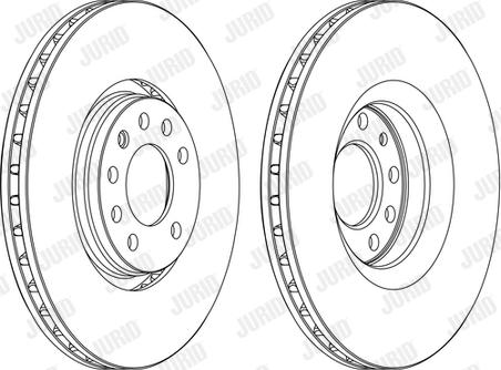 Jurid 562390J - Гальмівний диск autocars.com.ua