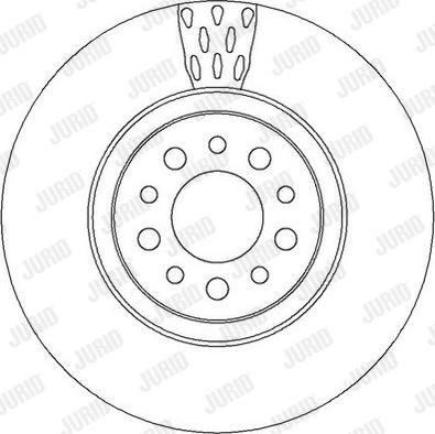 Jurid 562391JC - Гальмівний диск autocars.com.ua