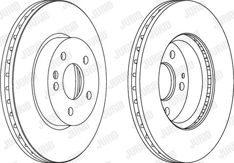Jurid 562392JC - Диск тормозной MB VITO передн.. вент. пр-во Jurid autocars.com.ua