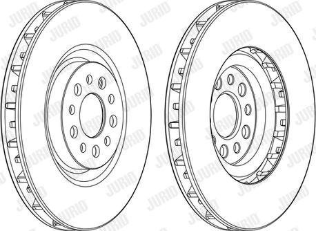 Jurid 562394JC - Гальмівний диск autocars.com.ua