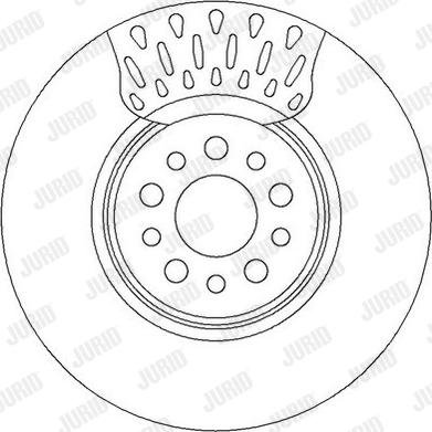 Jurid 562394JC - Гальмівний диск autocars.com.ua