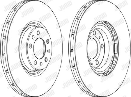 Jurid 562398J - Гальмівний диск autocars.com.ua