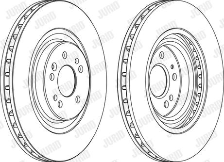 Jurid 562402J - Гальмівний диск autocars.com.ua