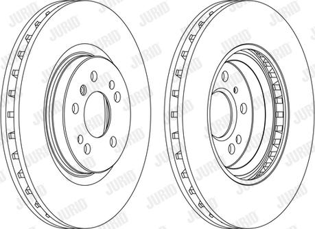 Jurid 562403JC - Гальмівний диск autocars.com.ua