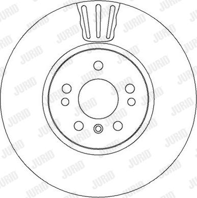 Jurid 562403JC - Гальмівний диск autocars.com.ua