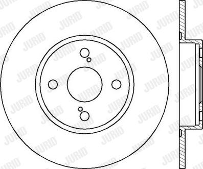 Jurid 562412J - Гальмівний диск autocars.com.ua