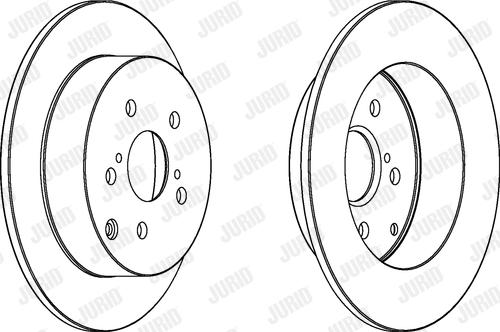 Jurid 562415J - Гальмівний диск autocars.com.ua