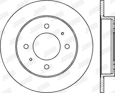 Jurid 562419J-1 - Гальмівний диск autocars.com.ua