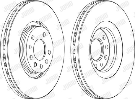 Jurid 562423JC-1 - Гальмівний диск autocars.com.ua