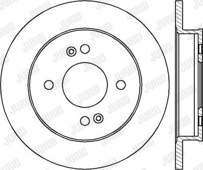 Jurid 562429JC-1 - Гальмівний диск autocars.com.ua