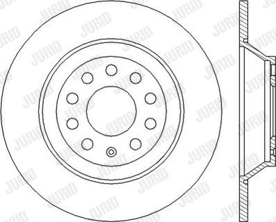 Jurid 562438JC-1 - Гальмівний диск autocars.com.ua