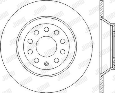 Jurid 562438JC - Гальмівний диск autocars.com.ua