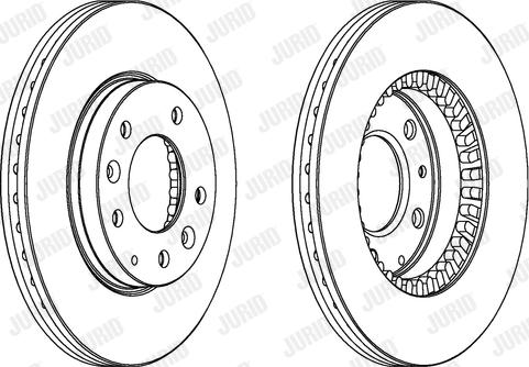 Jurid 562446J-1 - Гальмівний диск autocars.com.ua