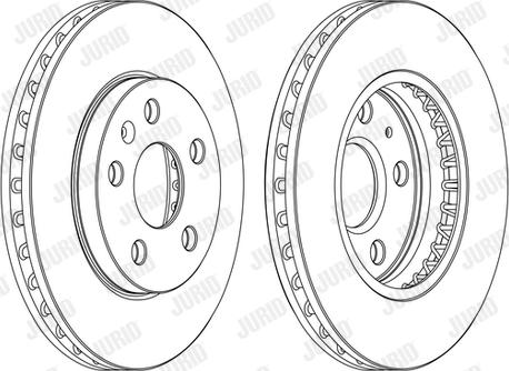 Jurid 562460J - Гальмівний диск autocars.com.ua