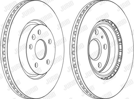 Jurid 562464J - Гальмівний диск autocars.com.ua