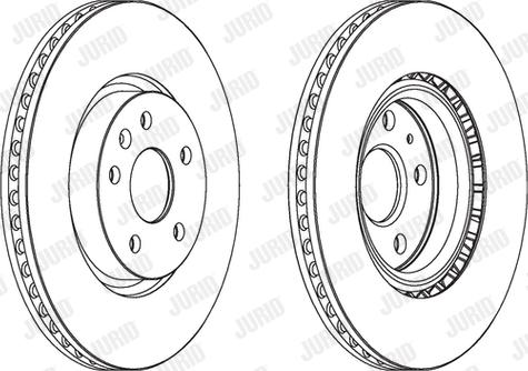 Jurid 562464JC - Гальмівний диск autocars.com.ua