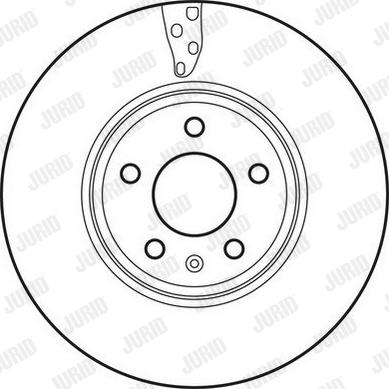 Jurid 562466J - Гальмівний диск autocars.com.ua