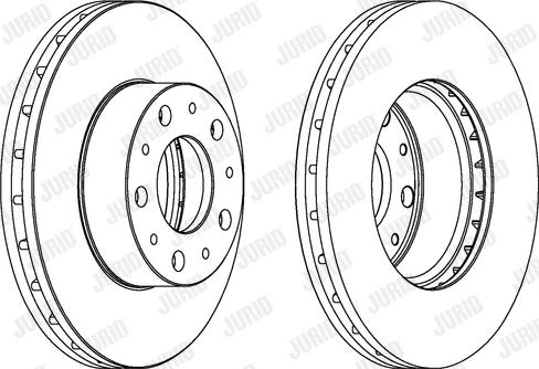 Jurid 562468JC - Гальмівний диск autocars.com.ua