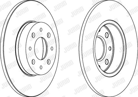 Jurid 562500JC-1 - Гальмівний диск autocars.com.ua