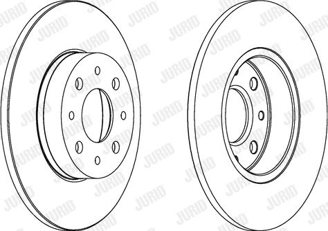 Jurid 562500JC - Гальмівний диск autocars.com.ua