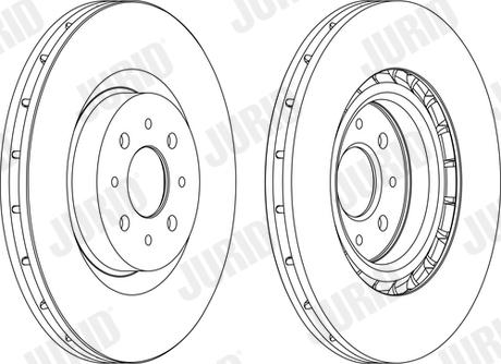 Jurid 562502JC-1 - Гальмівний диск autocars.com.ua