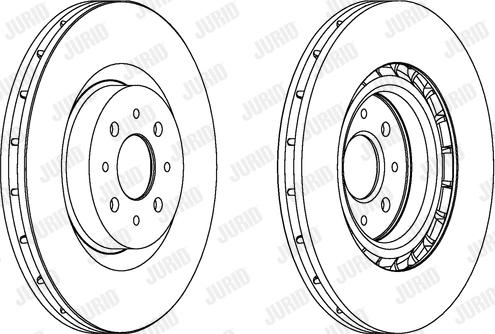 Jurid 562502JC - Гальмівний диск autocars.com.ua