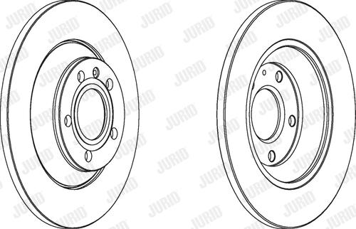 Jurid 562504JC-1 - Гальмівний диск autocars.com.ua