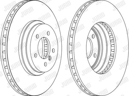 Jurid 562519JC-1 - Гальмівний диск autocars.com.ua