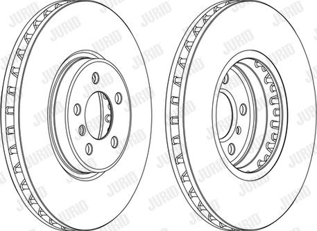 Jurid 562522JC-1 - Гальмівний диск autocars.com.ua