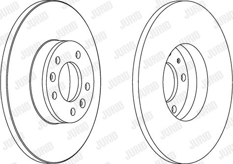 Jurid 562525JC-1 - Гальмівний диск autocars.com.ua