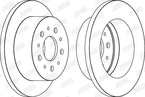 Jurid 562526JC-1 - Гальмівний диск autocars.com.ua