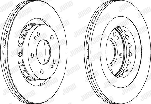 Jurid 562528JC - Гальмівний диск autocars.com.ua