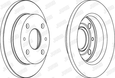 Jurid 562531JC-1 - Гальмівний диск autocars.com.ua