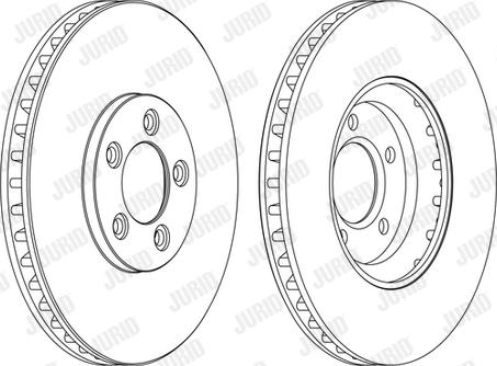 Jurid 562533JC-1 - Гальмівний диск autocars.com.ua