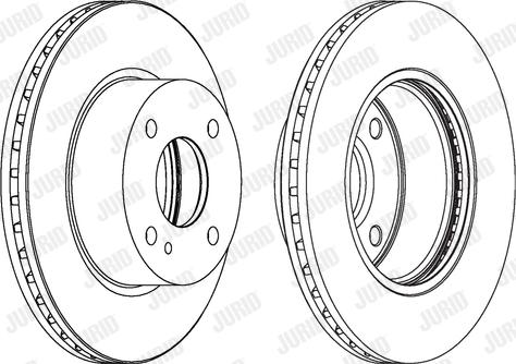 Jurid 562539JC-1 - Гальмівний диск autocars.com.ua