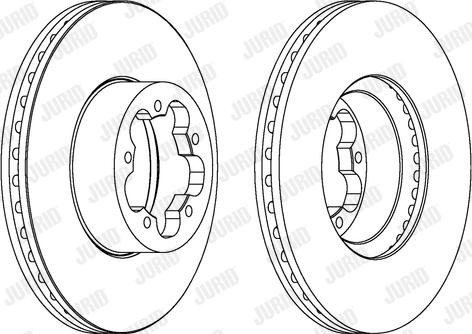 Jurid 562541JC-1 - Гальмівний диск autocars.com.ua