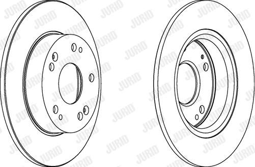 Jurid 562544JC - Гальмівний диск autocars.com.ua