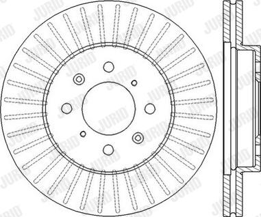 Jurid 562545J-1 - Гальмівний диск autocars.com.ua