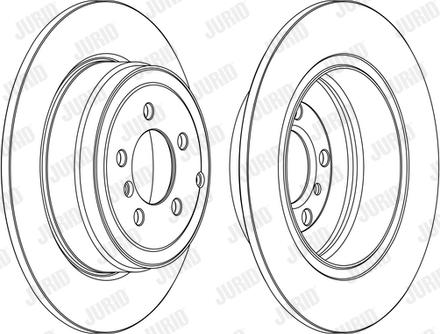 Jurid 562558JC - Гальмівний диск autocars.com.ua